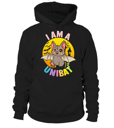 I Am A Unibat Halloween Funny Unicorn Bat Hoodie Unisex