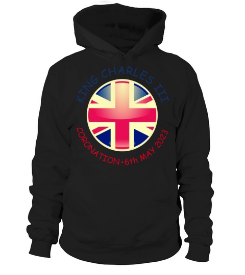 King Charles Coronation 2023 Union Jack God Save Hoodie Unisex