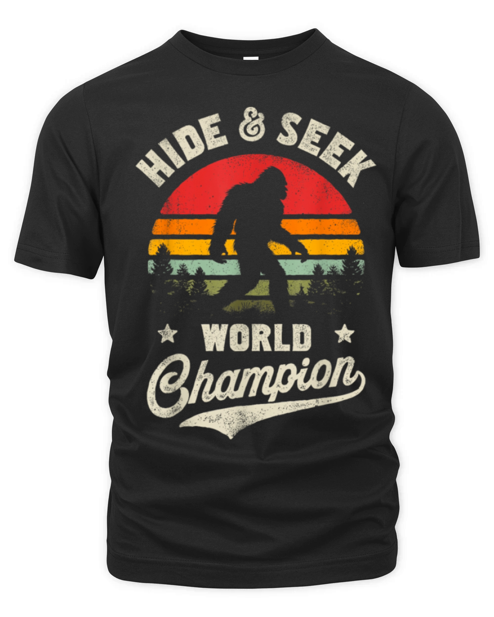 Bigfoot Hide And Seek World Champion Sasquatch Organic Unisex T-shirt