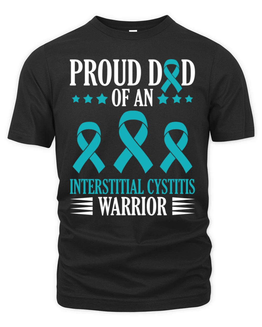 Proud Dad Of A Interstitial Cystitis Warrior Organic Unisex T-shirt