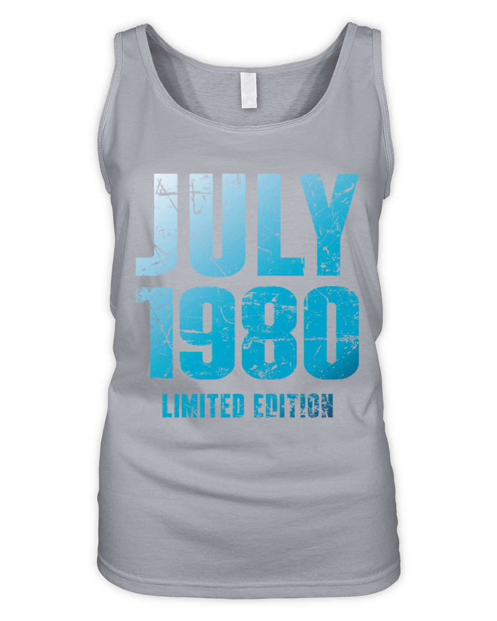 July 1980 Limited Edition Birthday Present Organic Women's Tank Top