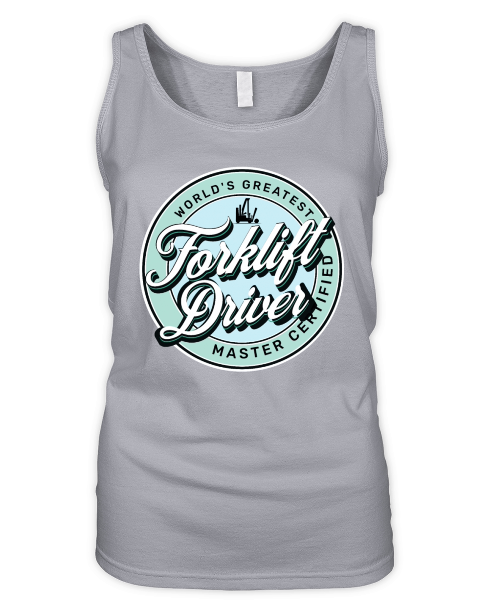 worlds greatest forklift driver hat retro Organic Women's Tank Top