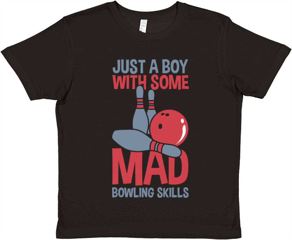 Bowling Boy Premium Kids Crewneck T-shirt