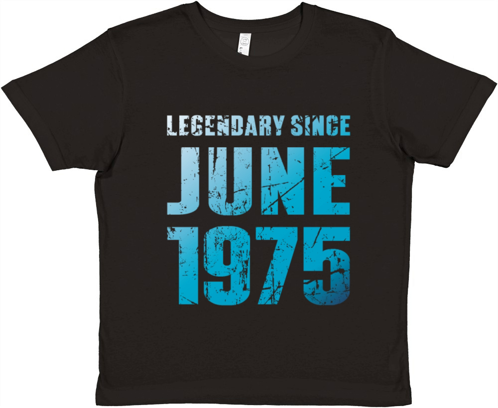 June 1975 Limited Edition Birthday Present Premium Kids Crewneck T-shirt