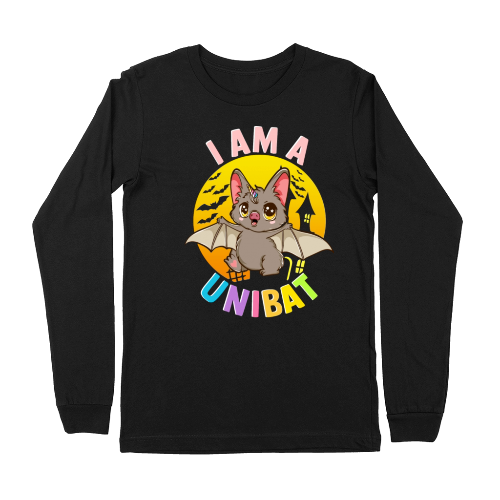 I Am A Unibat Halloween Funny Unicorn Bat Premium Long Sleeve