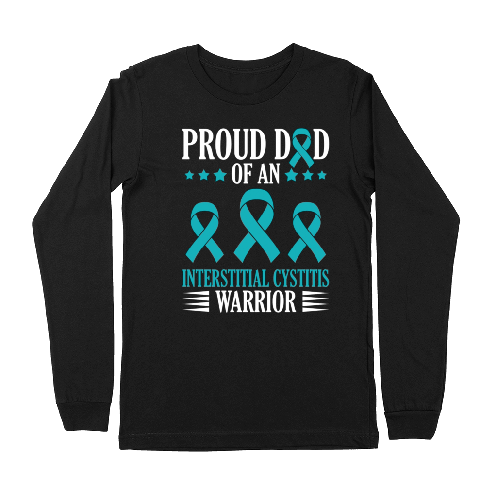 Proud Dad Of A Interstitial Cystitis Warrior Premium Long Sleeve