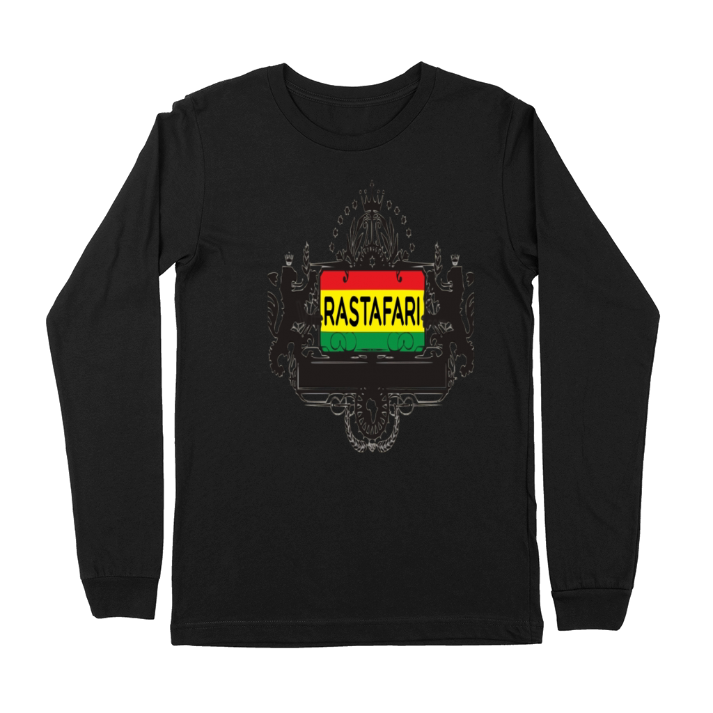 Rastafari Emblem Rasta Colors Premium Long Sleeve
