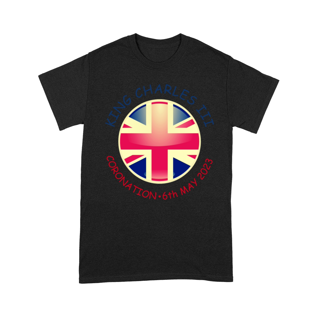 King Charles Coronation 2023 Union Jack God Save Premium T-shirt
