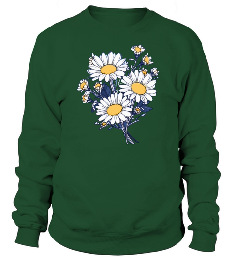 Cool Floral Vintage Flowers Novelty Daisy Lover Sweatshirt Unisex