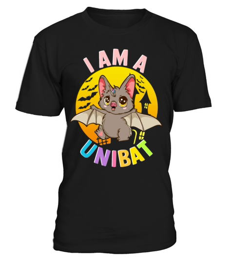 I Am A Unibat Halloween Funny Unicorn Bat T-Shirt Unisex