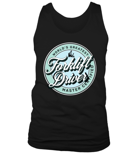 worlds greatest forklift driver hat retro Tank Top Unisex
