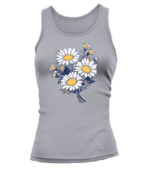 Cool Floral Vintage Flowers Novelty Daisy Lover Tank top Woman