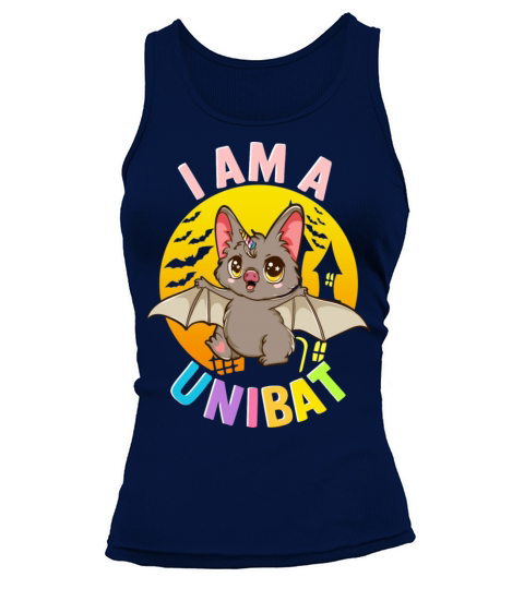 I Am A Unibat Halloween Funny Unicorn Bat Tank top Woman