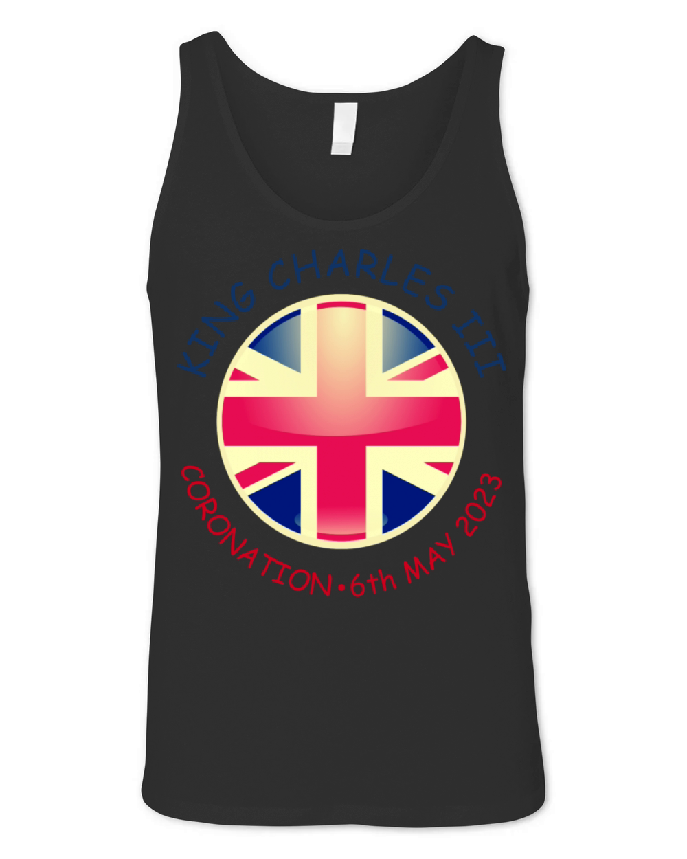 King Charles Coronation 2023 Union Jack God Save Unisex Jersey Tank