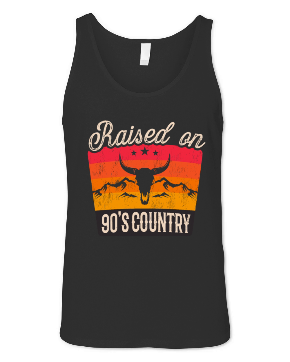Raised On 90’s Country Music Western Unisex Jersey Tank