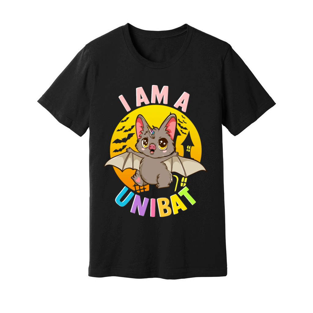 I Am A Unibat Halloween Funny Unicorn Bat Unisex Jersey Tee