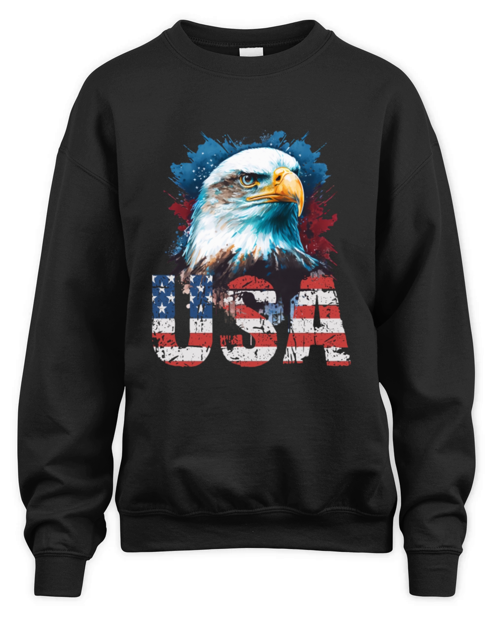 Patriotic Eagle 011 Unisex Premium Crewneck Sweatshirt