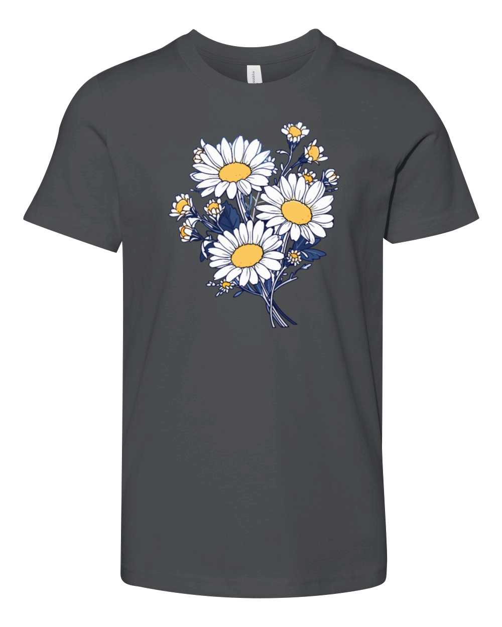 Cool Floral Vintage Flowers Novelty Daisy Lover Youth Unisex Jersey Tee