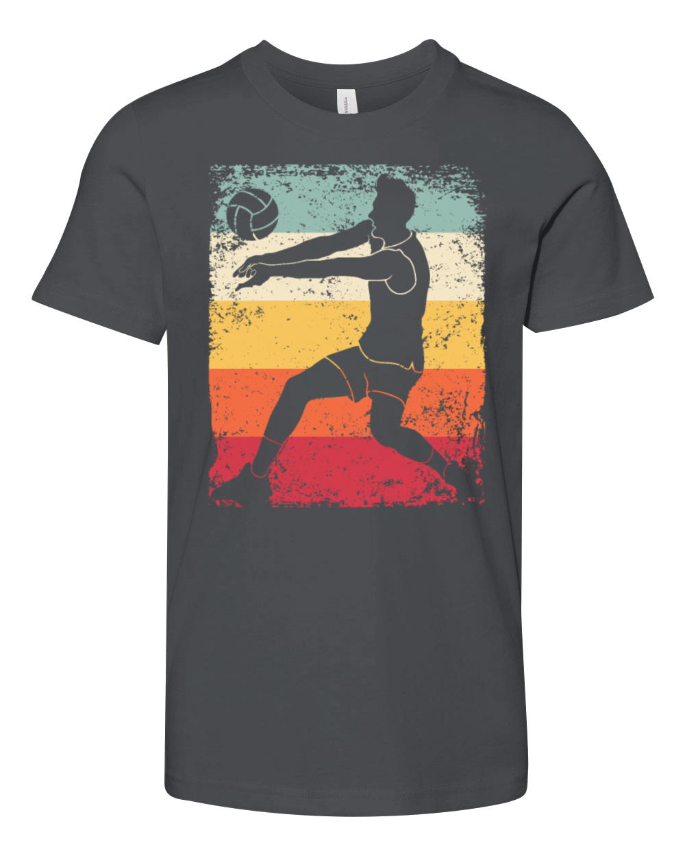 Volleyball Player Retro Beach Volleyball Youth Unisex Jersey Tee