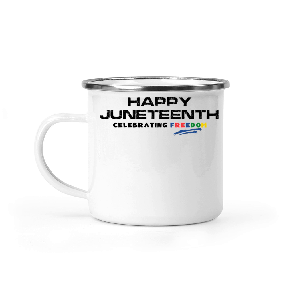 juneteenth month colorfull design Camping Mug