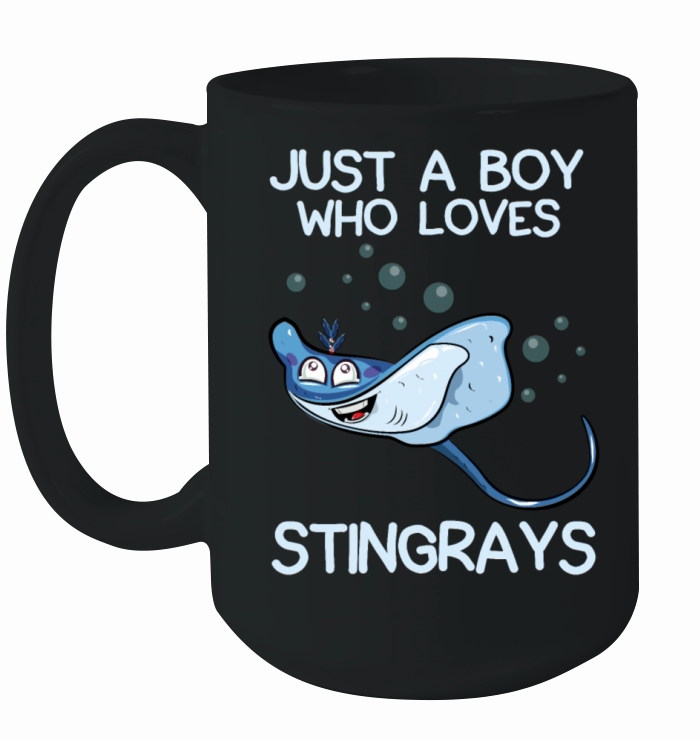 Just A Boy Who Loves Stingrays Ceramic Mug