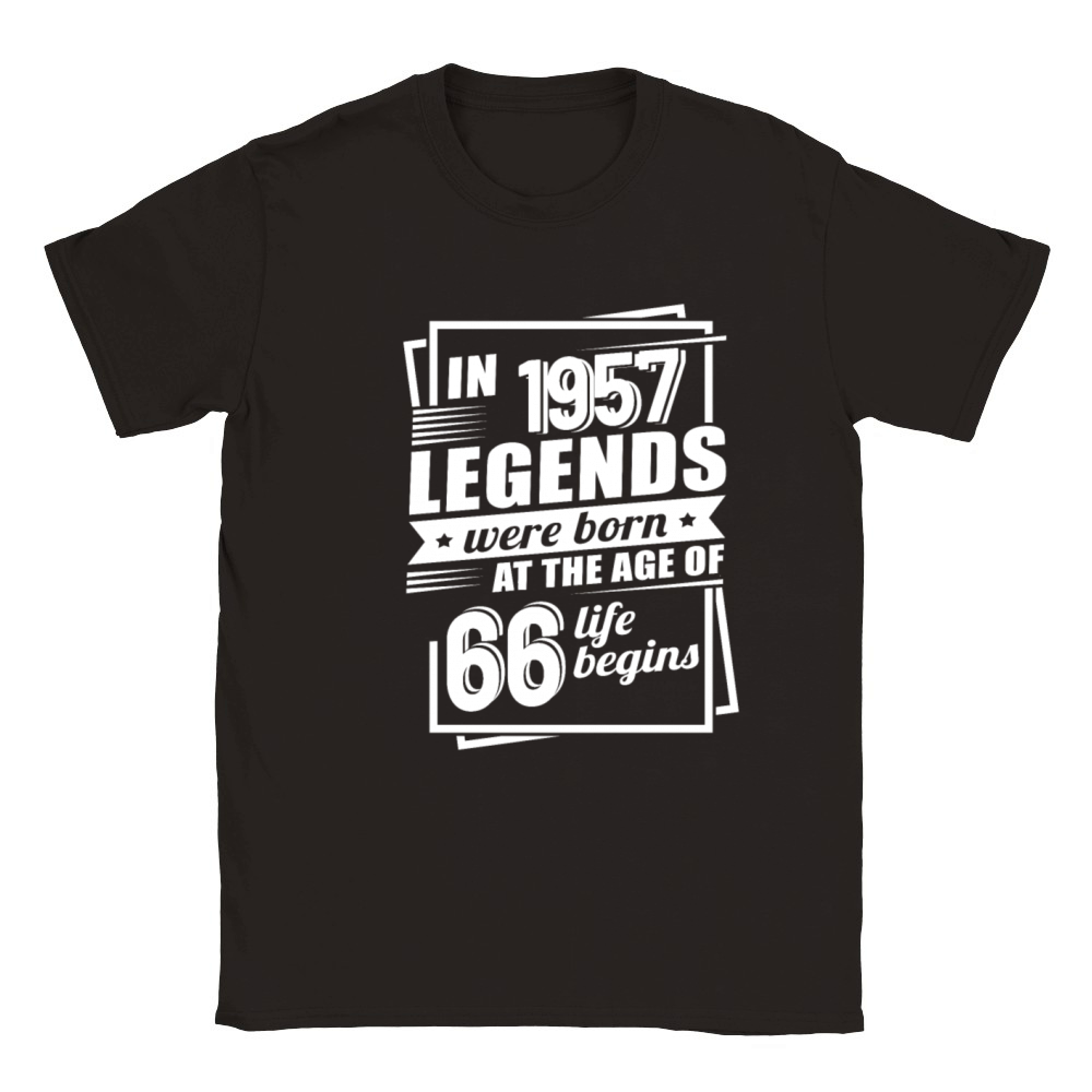 66th birthday vintage 1957 sayings Classic Kids Crewneck T-shirt