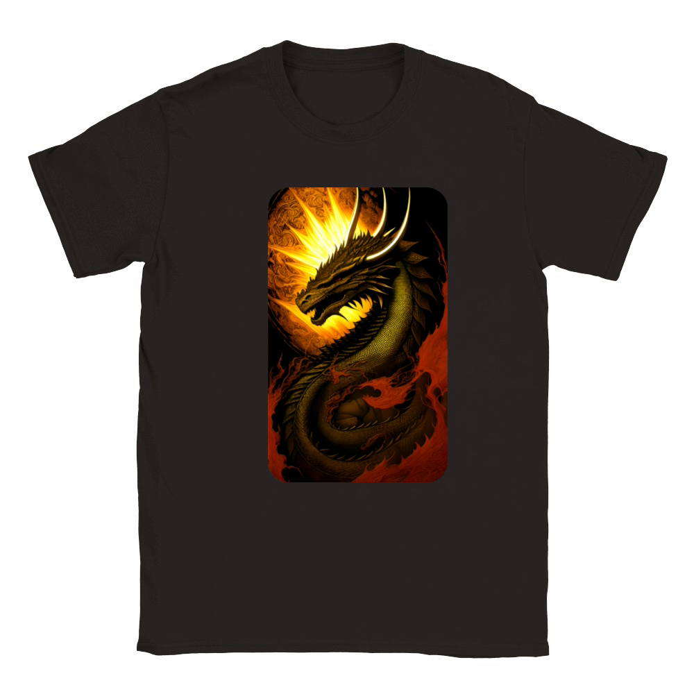 Vintage Dragon Art by Dreamscape Shirts Classic Kids Crewneck T-shirt