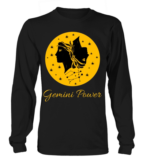 Gemini Power Zodiac Sign Long sleeved Unisex