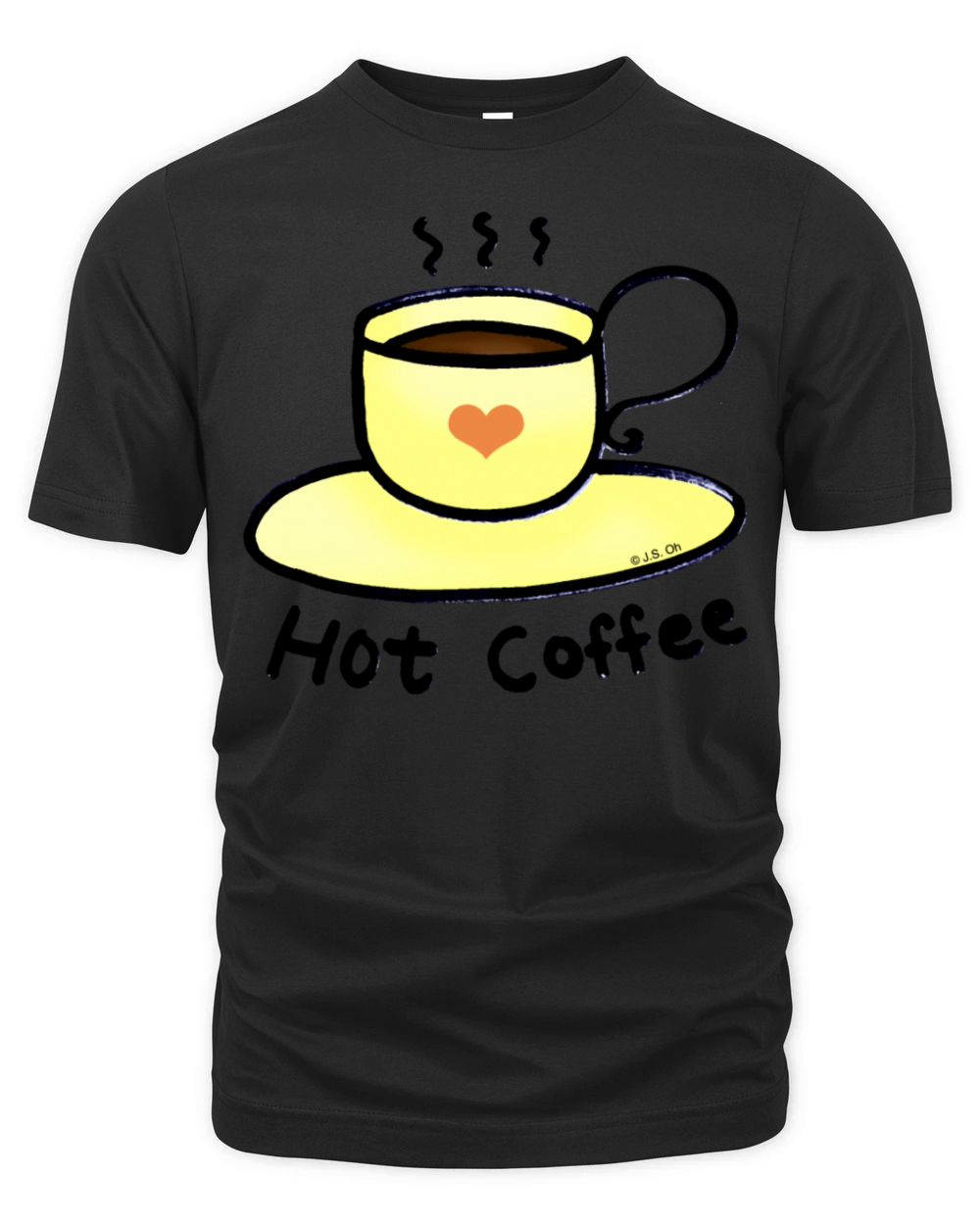Hot Coffee Drink Organic Unisex T-shirt