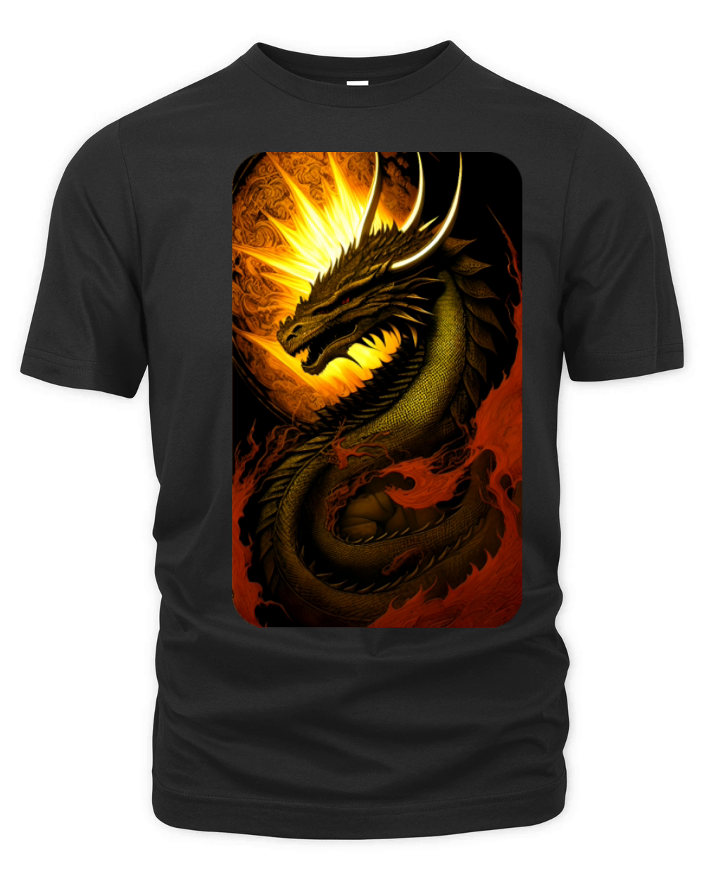 Vintage Dragon Art by Dreamscape Shirts Organic Unisex T-shirt