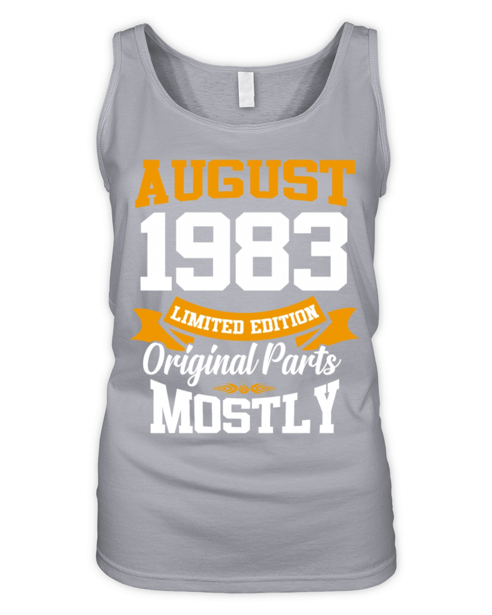 August 1983 Vintage Birthday Present Organic Women's Tank Top