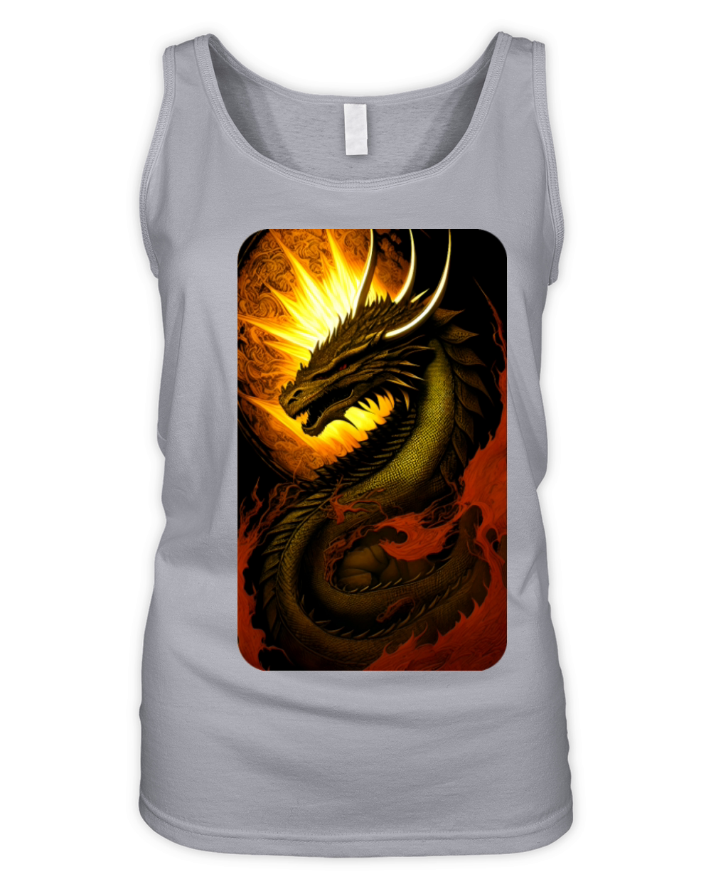 Vintage Dragon Art by Dreamscape Shirts Organic Women's Tank Top