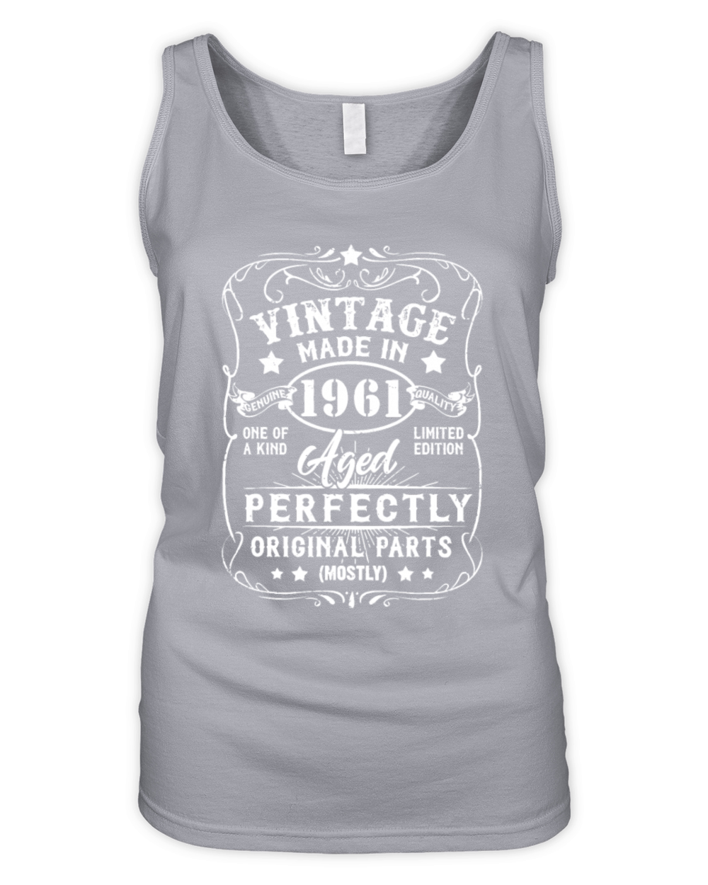 Vintage Made In 1961 Retro Classic 60th Birthday D Organic Women's Tank Top
