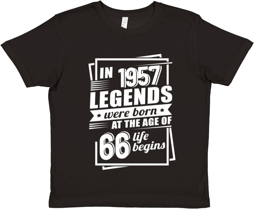 66th birthday vintage 1957 sayings Premium Kids Crewneck T-shirt