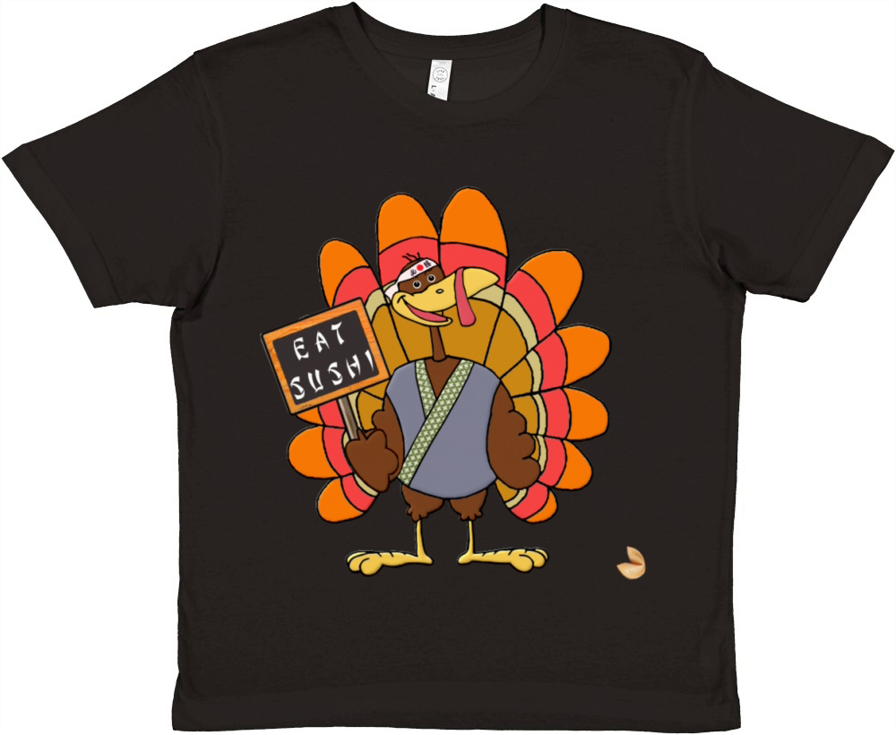 Funny Thanksgiving Premium Kids Crewneck T-shirt