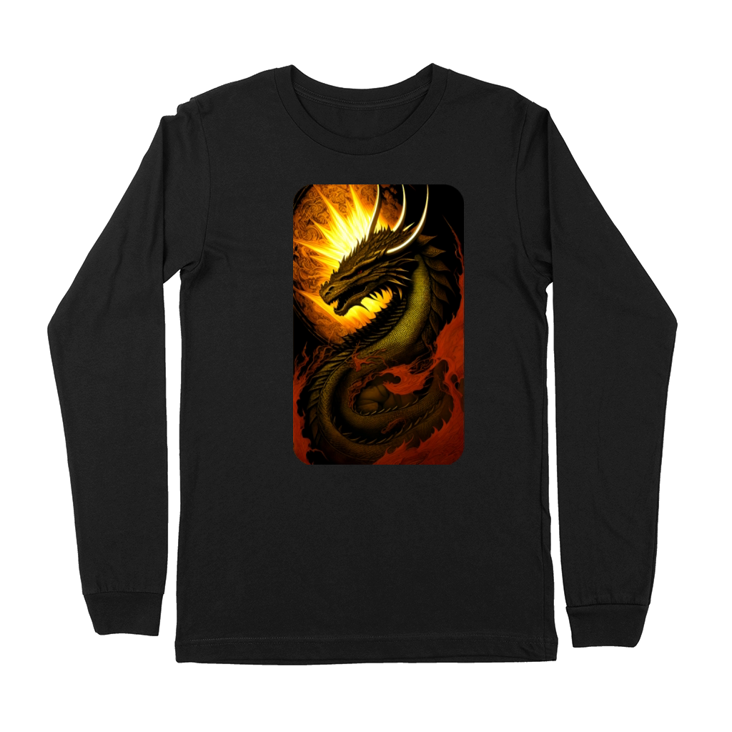 Vintage Dragon Art by Dreamscape Shirts Premium Long Sleeve