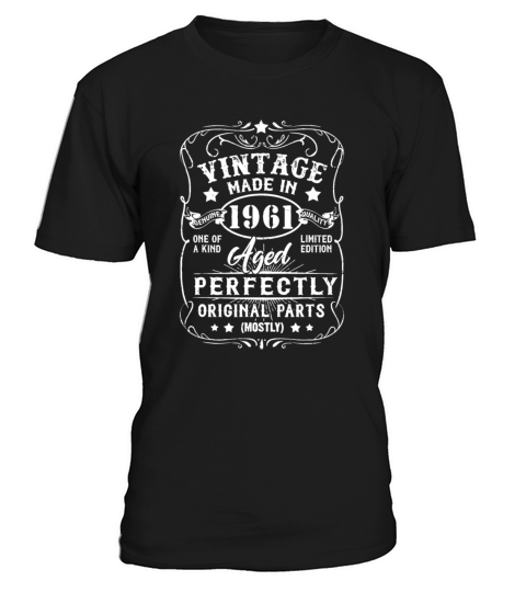 Vintage Made In 1961 Retro Classic 60th Birthday D T-Shirt Unisex