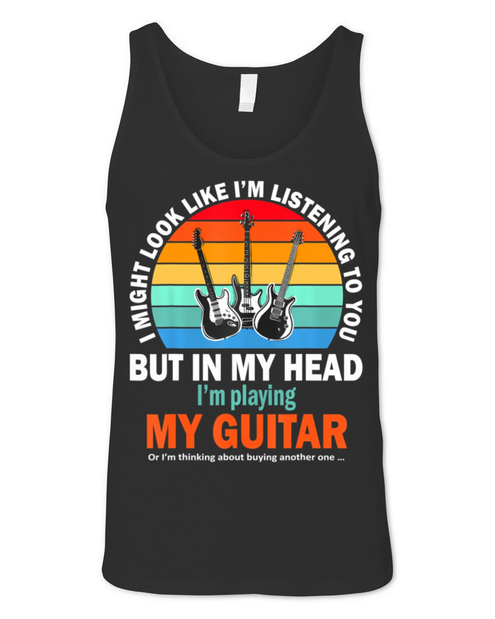 I Might Look Like Im Listening To You Funny Unisex Jersey Tank