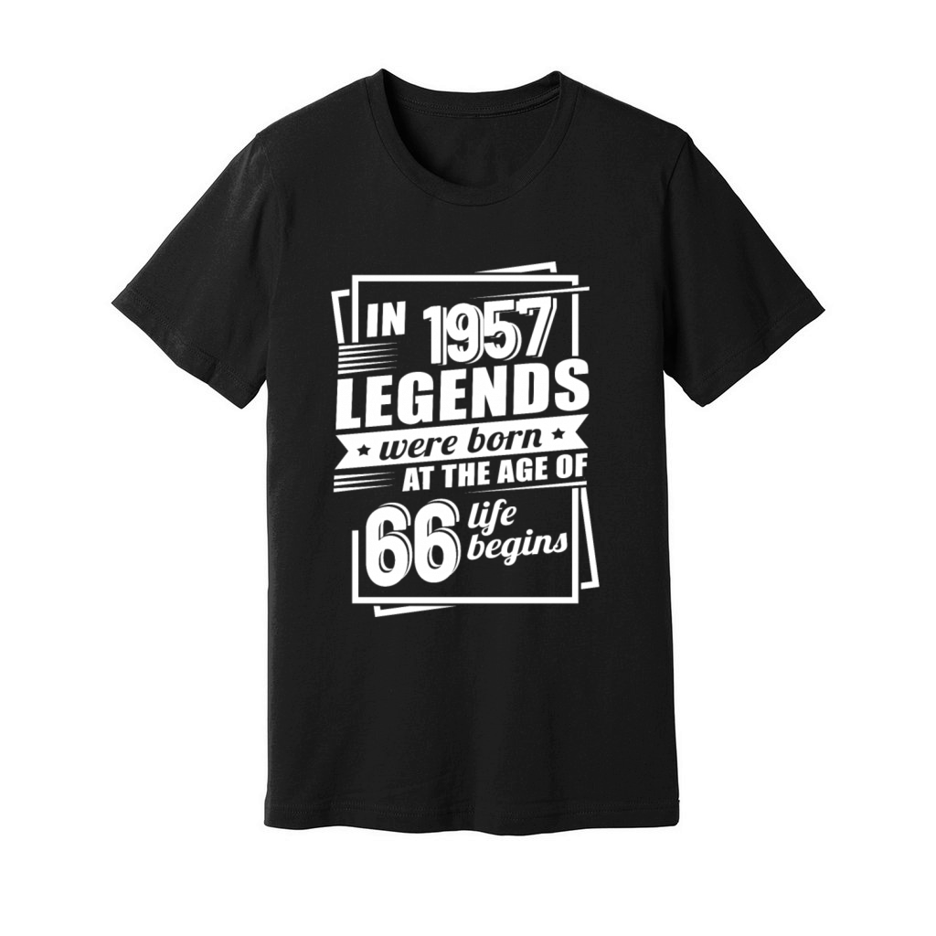 66th birthday vintage 1957 sayings Unisex Jersey Tee