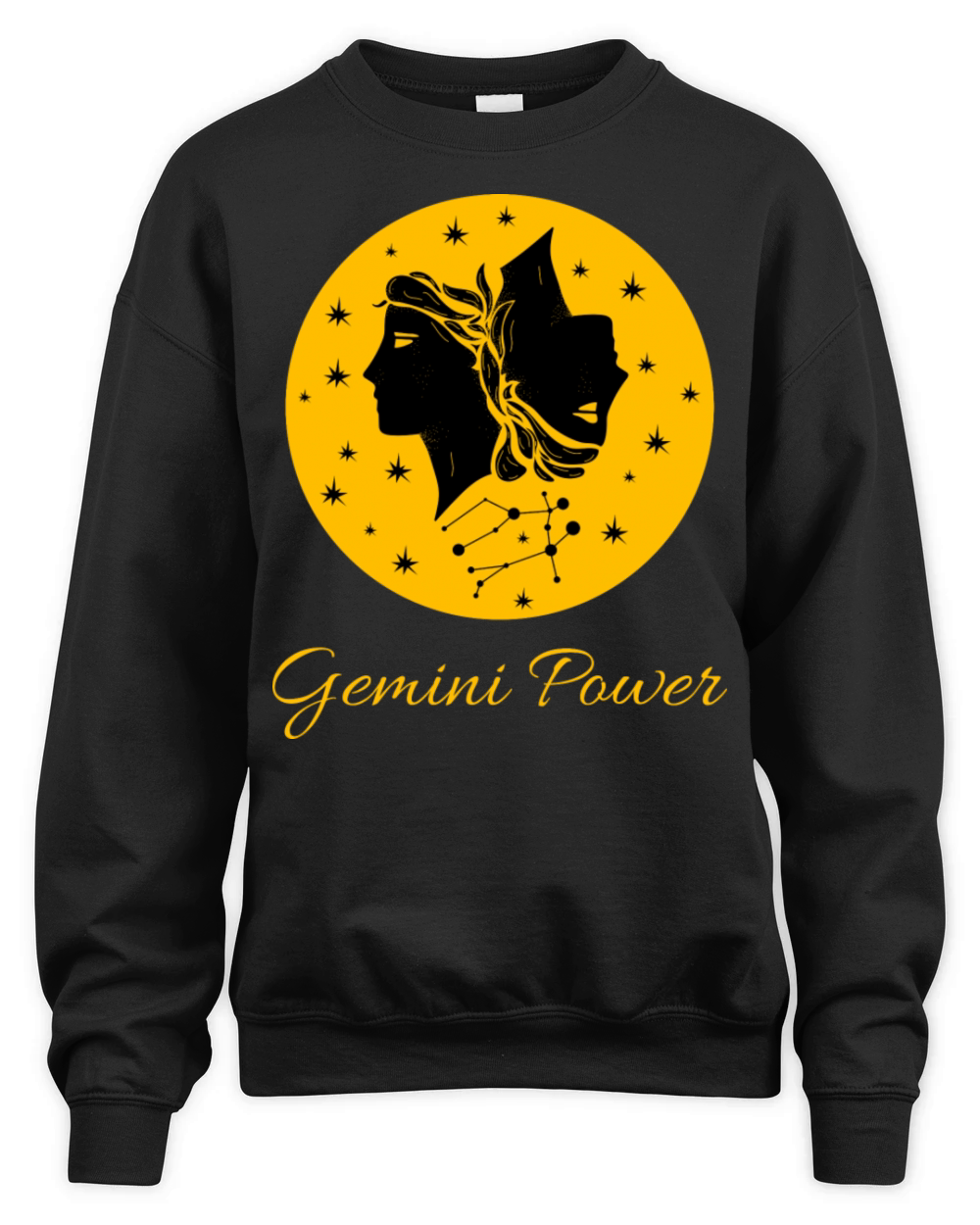 Gemini Power Zodiac Sign Unisex Premium Crewneck Sweatshirt
