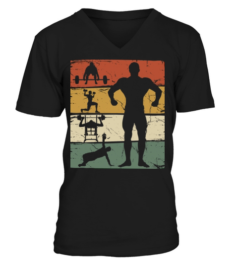 Fitness Vintage V-Neck T-shirt