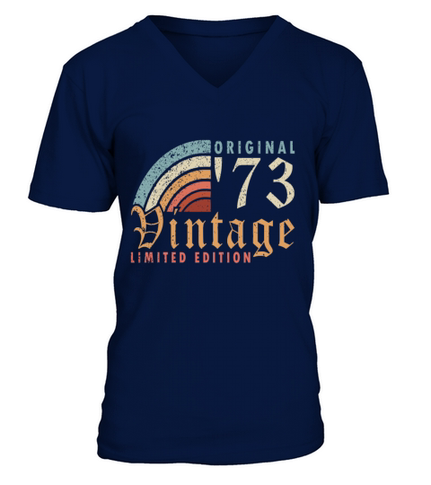 Vintage 1973 Birthday present 1973 V-Neck T-shirt