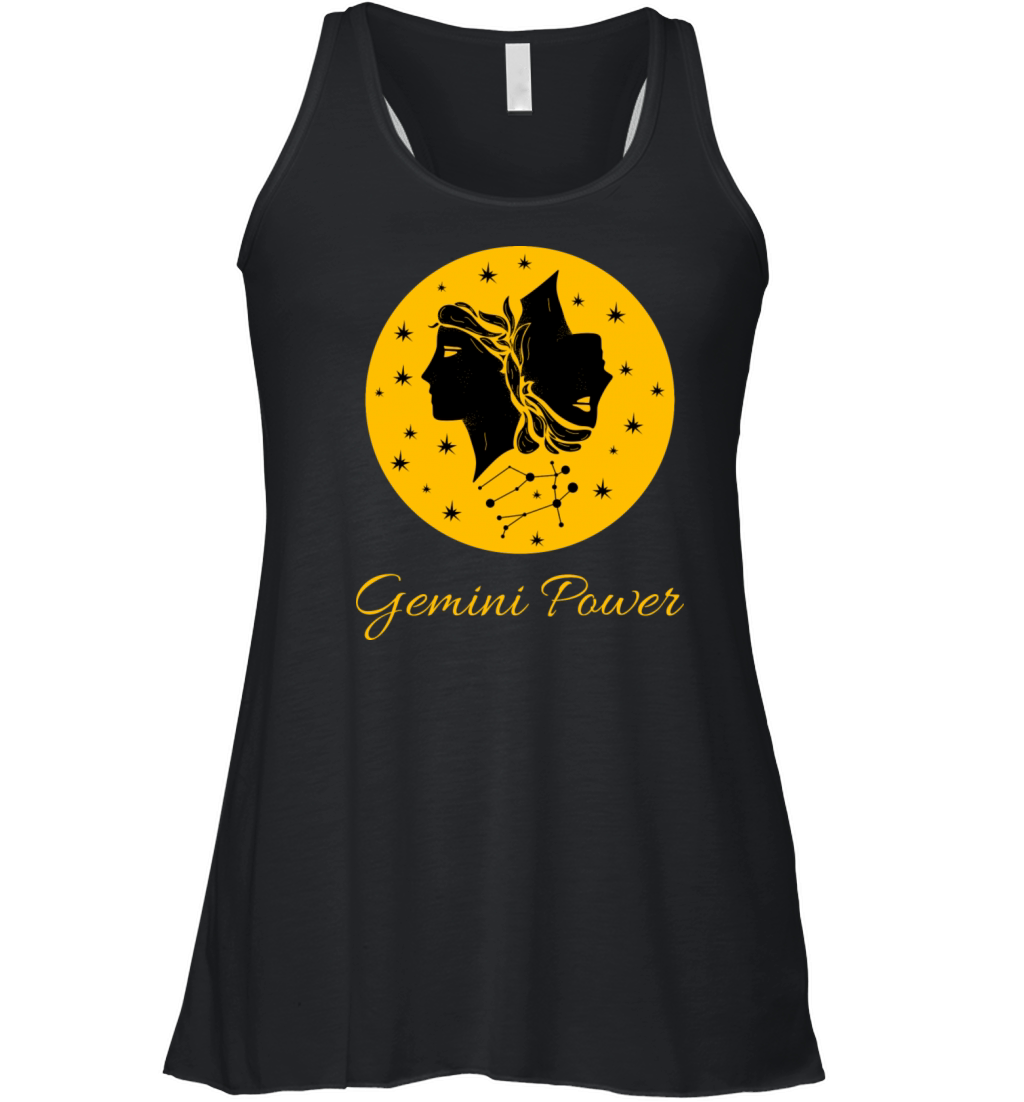 Gemini Power Zodiac Sign Women's Flowy Tank Top