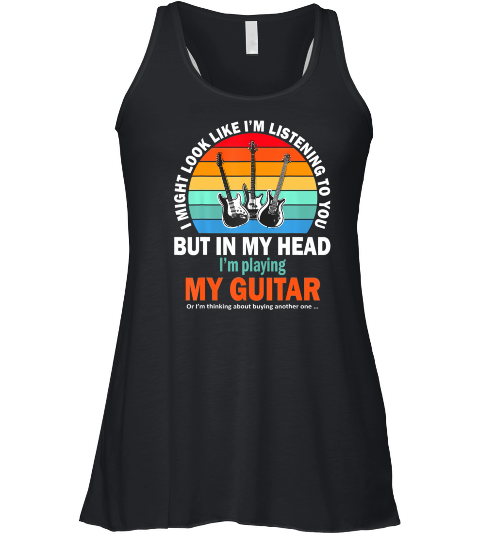 I Might Look Like Im Listening To You Funny Women's Flowy Tank Top