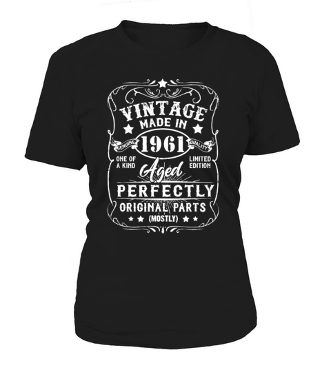Vintage Made In 1961 Retro Classic 60th Birthday D Women's T-Shirt