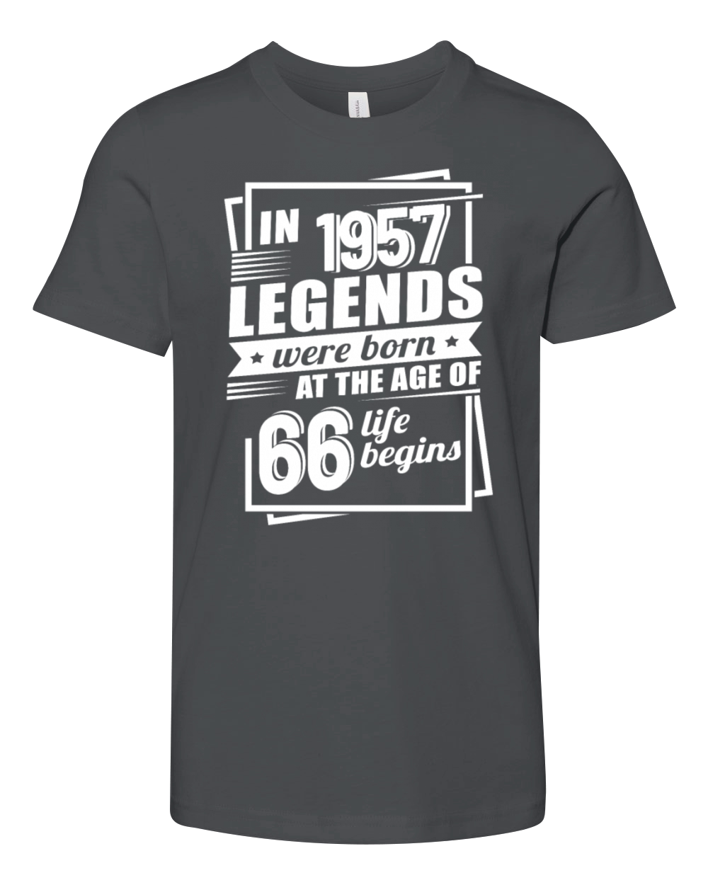 66th birthday vintage 1957 sayings Youth Unisex Jersey Tee