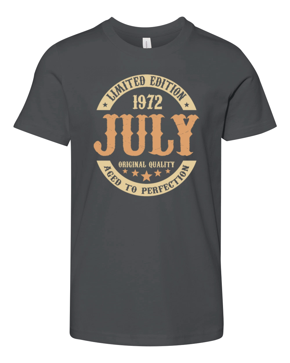 July 1972 Vintage Birthday Present Youth Unisex Jersey Tee