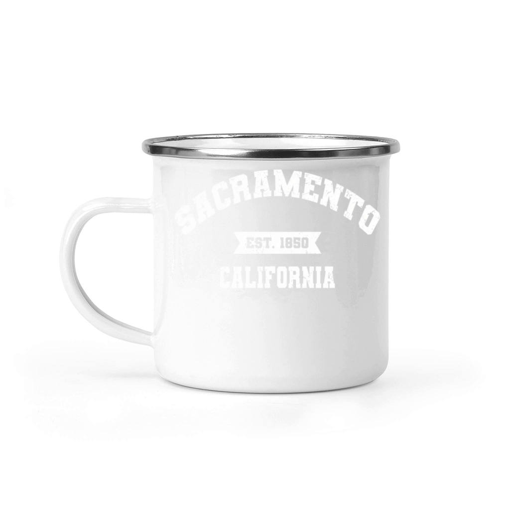 Sacrato California Ca Vintage Athletic Sports Camping Mug