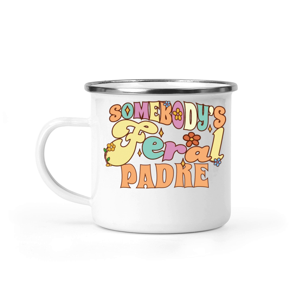 Somebodys Feral Spanish Dad Funny Father Pun Camping Mug