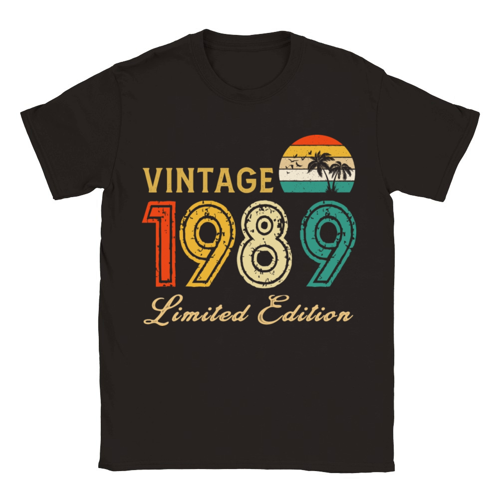 Vintage 1989 Limited Edition Made In 1989 Birthday Classic Kids Crewneck T-shirt